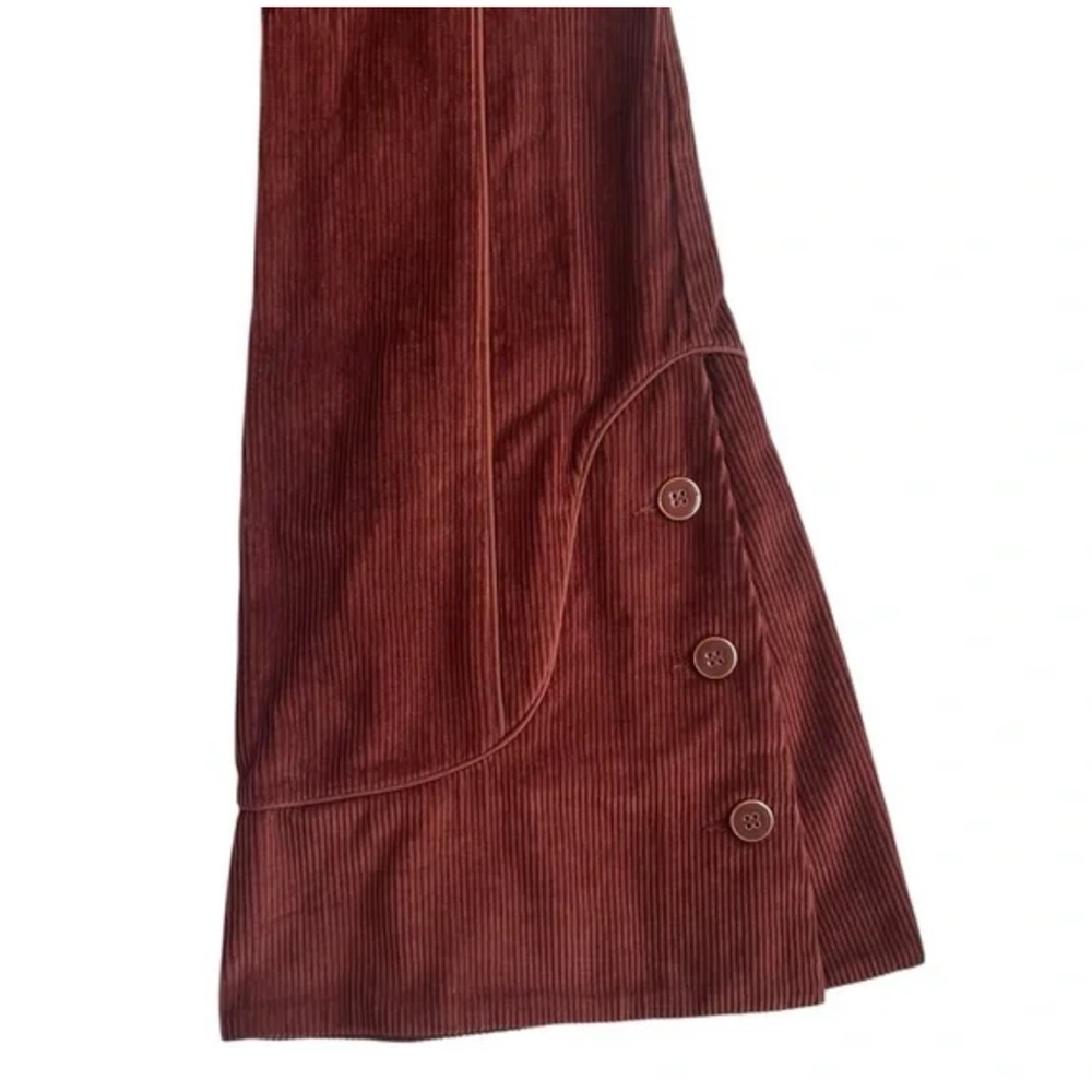 FARM Rio Rust Button-Accent Flare Pants - Picture 4 of 4